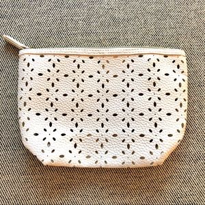 Saks Fifth Avenue Perforated Clutch